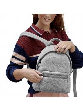 Dagne Dover Dakota Neoprene Backpack NEW Heather Gray Small